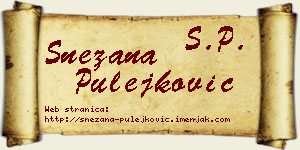 Snežana Pulejković vizit kartica